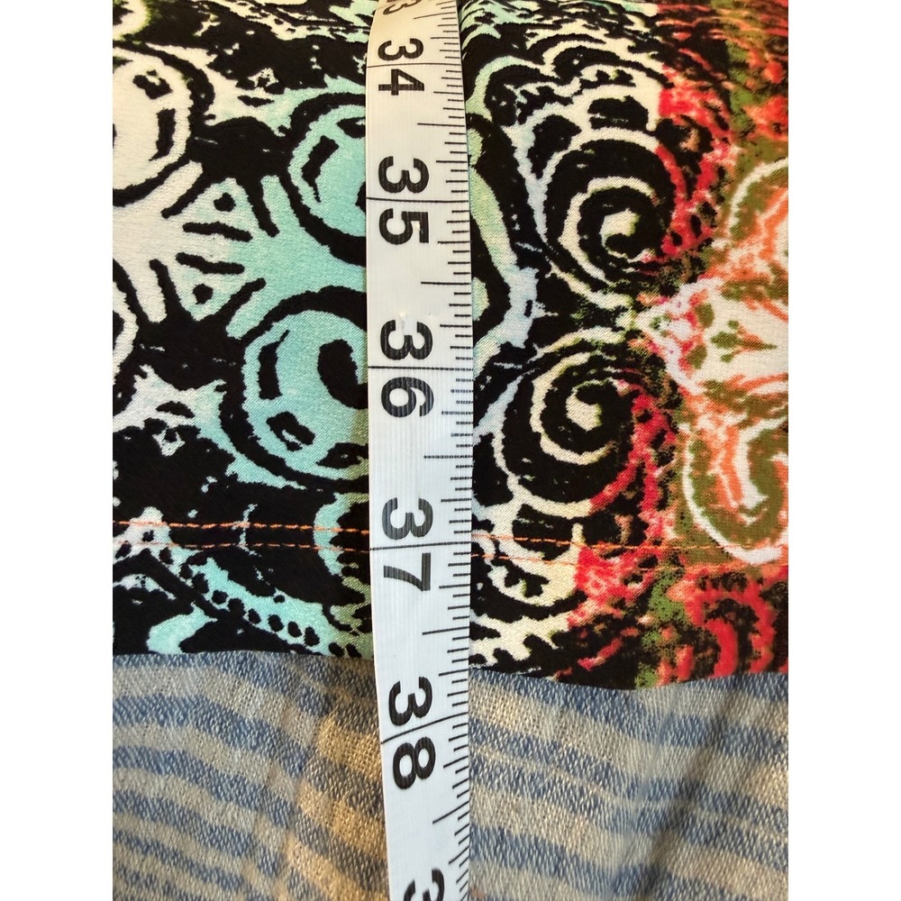 Chicos Abstract Colorful Floral V-Neck Shift Dress Womens Size 2 Large Vibrant - Picture 13 of 14